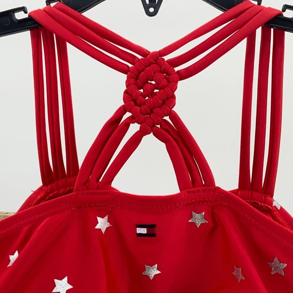 Girls Tankini  NWT Red Stars 2 piece - Picture 3 of 11